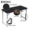 Tables pliantes portables en plastique pour maison, jardin, bureau, intérieur, extérieur
