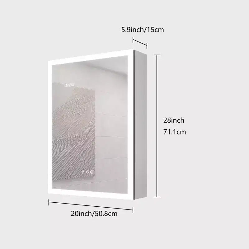 Armoire de toilette à LED avec miroir et lumières