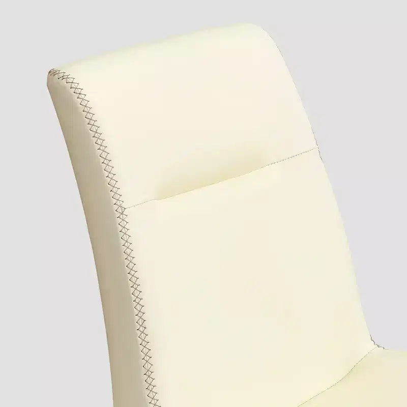 Chaise de salle à manger en bois massif, chaise d'appoint recouverte de similicuir
