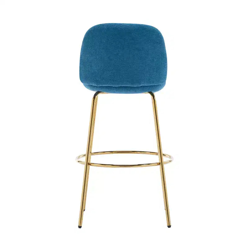 Tabourets de bar sans accoudoirs rembourrés à structure métallique d'intérieur