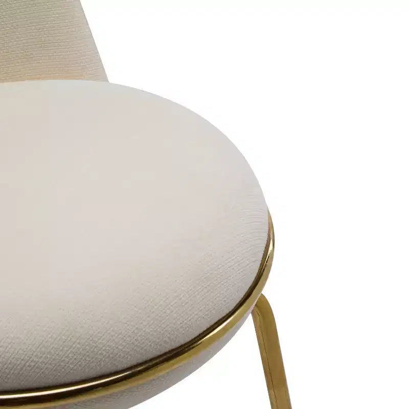 Tabourets de bar sans accoudoirs rembourrés à structure métallique d'intérieur