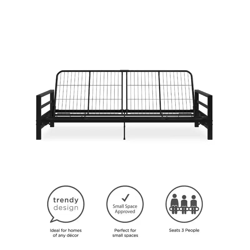 Structure de futon en métal