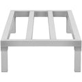 VEVOR Aluminum Dunnage Rack, 48 x 20 Commercial Food Floor Rack, 8 Off the Floor, 1800 lbs Capacity All-Welded Aluminum Storage Rack