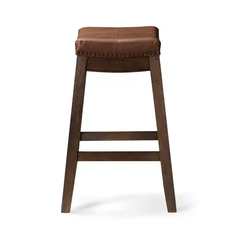 Tabouret de comptoir sans dossier en similicuir 26