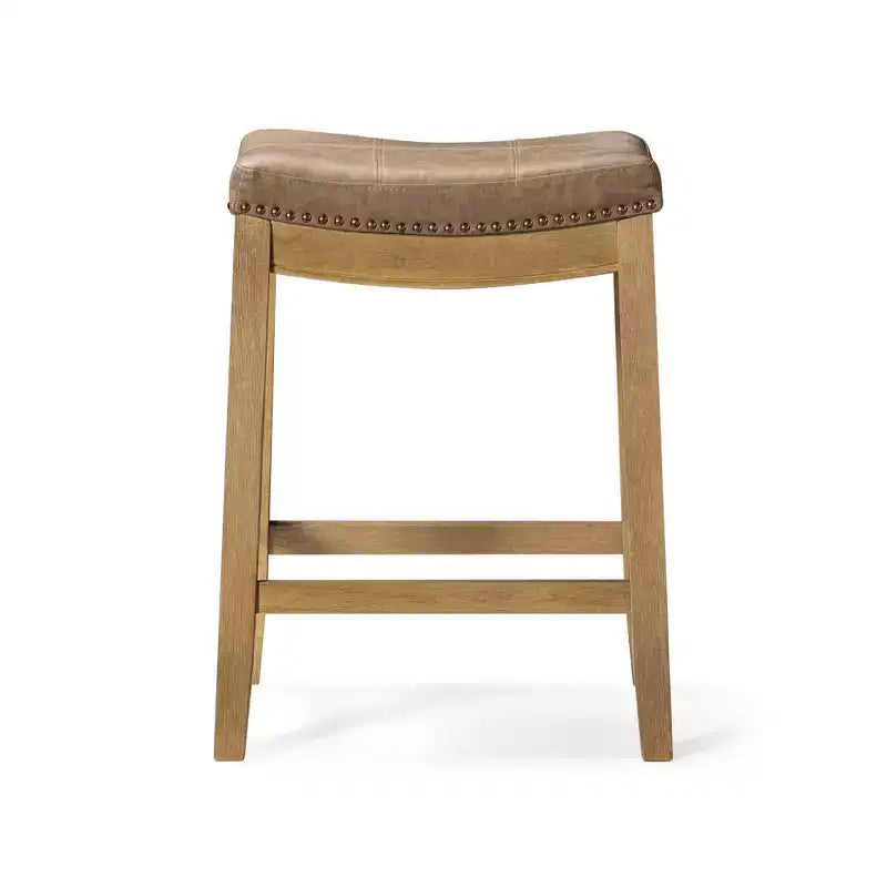 Tabouret de comptoir sans dossier en similicuir 26