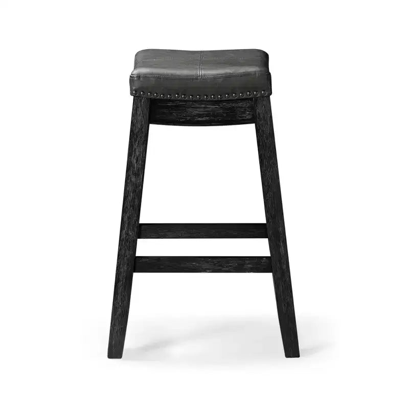 Tabouret de comptoir sans dossier en similicuir 26