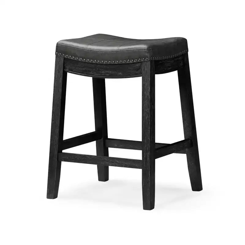 Maven Lane Sophia Backless Counter Stool with Faux Leather 26