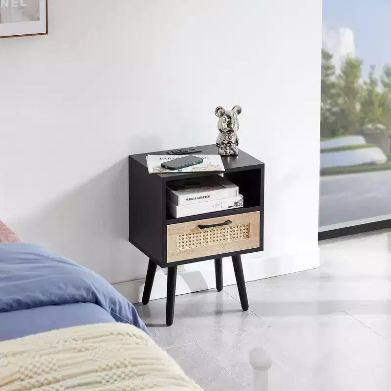Vatros Modern Decorative Storage Drawers with USB Ports