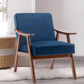Okak Accent Chairs for Bedroom, Mid-Century Modern Chair, Solid Wood Frame, Accent Chair Extra-Thick Backrest, Wingback Chair, Reading Room
