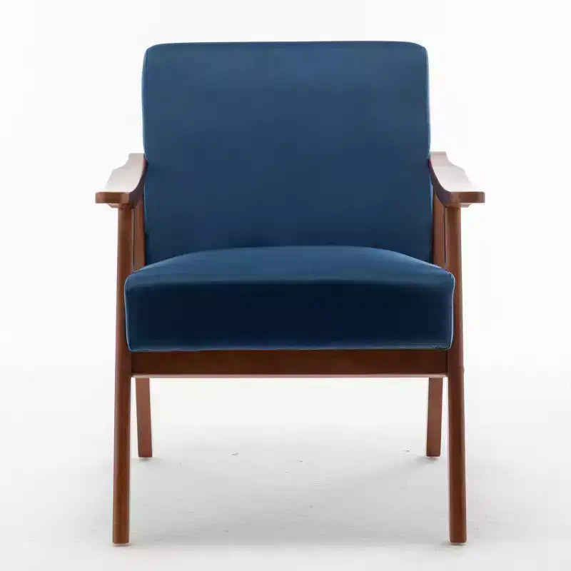 Fauteuils d'appoint pour chambre, Chaise de style moderne du milieu du siècle, Structure en bois massif