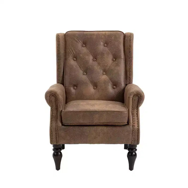 Fauteuils d'appoint pour chambre à coucher, fauteuil moderne à ossature en bois, fauteuil de salon d'appoint