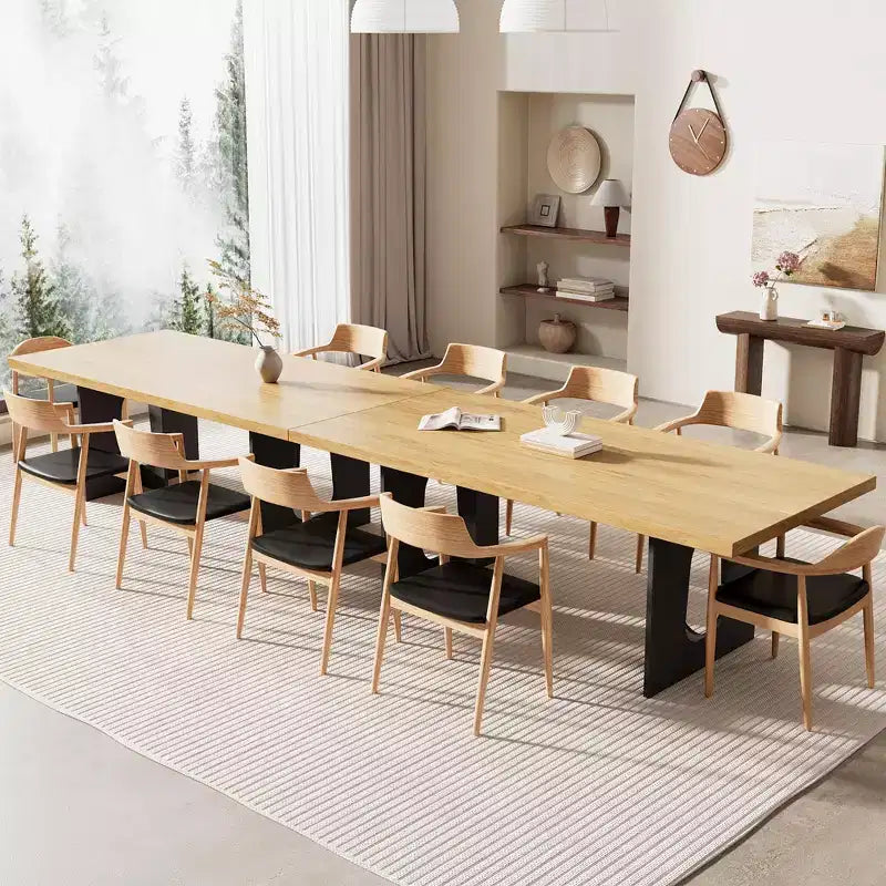 Table de salle à manger, bureau d'ordinateur, bureau moderne, poste de travail en bois