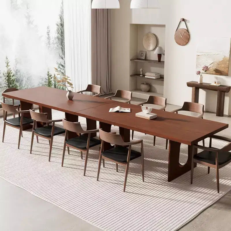 Table de salle à manger, bureau d'ordinateur, bureau moderne, poste de travail en bois