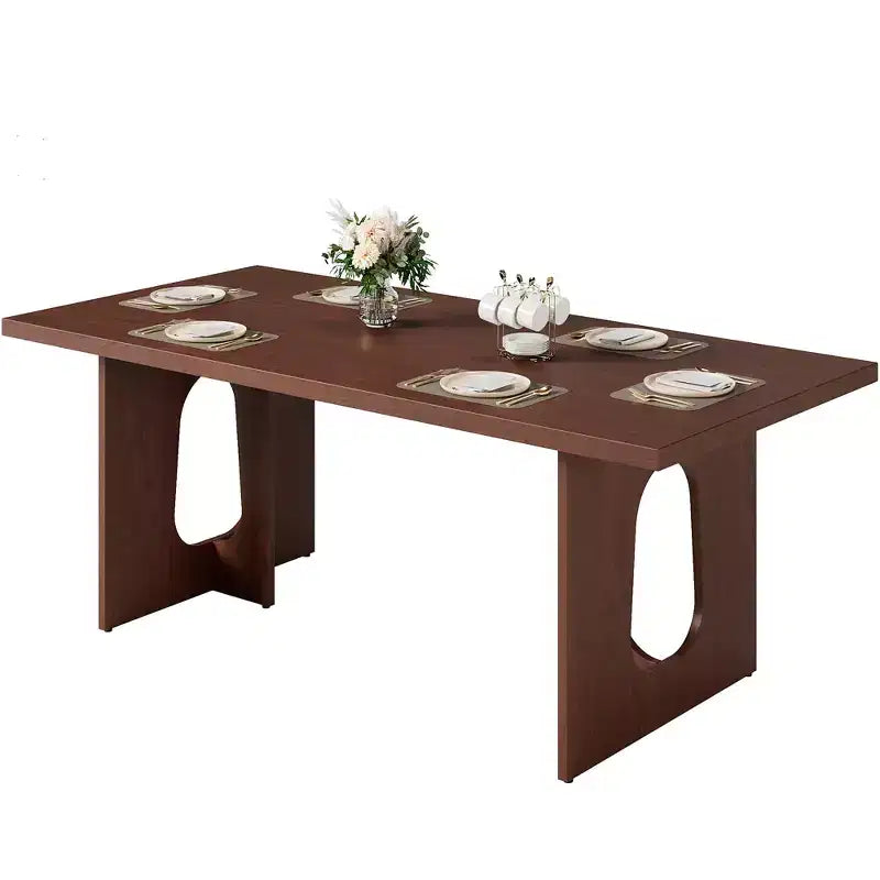 Table de salle à manger, bureau d'ordinateur, bureau moderne, poste de travail en bois