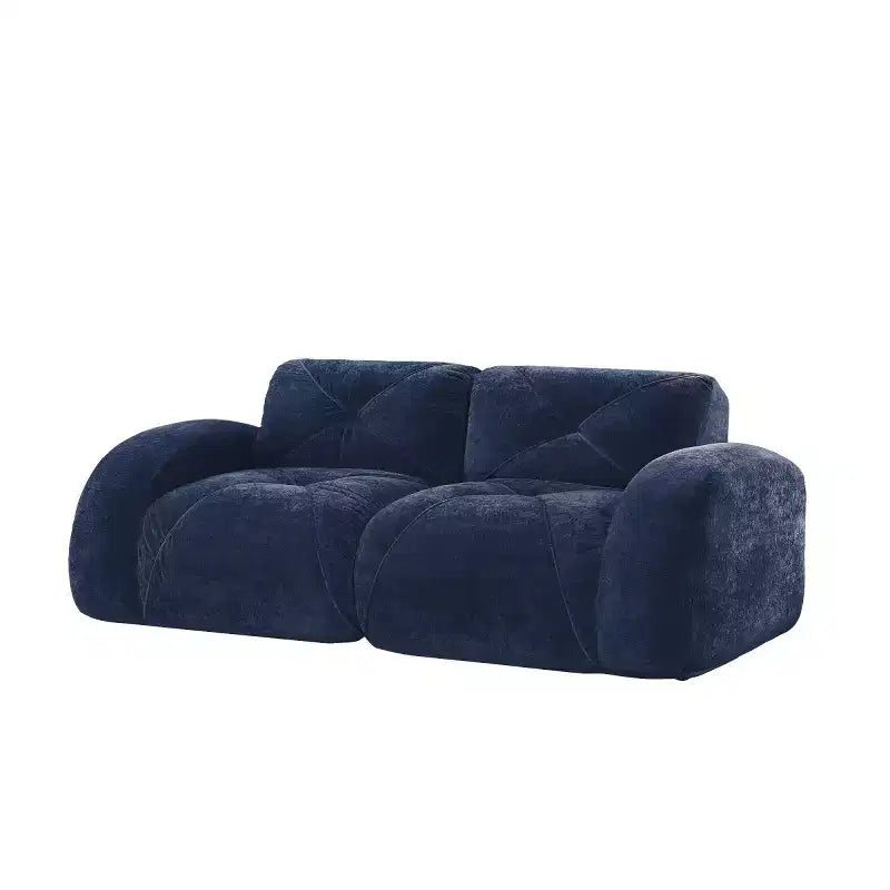 Canapé sectionnel moderne Cloud, petit canapé 2 places en velours doux