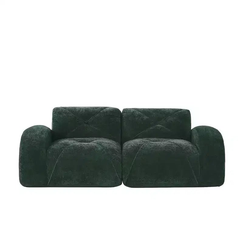 Canapé sectionnel moderne Cloud, petit canapé 2 places en velours doux