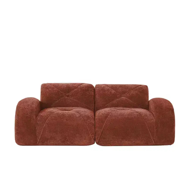 Canapé sectionnel moderne Cloud, petit canapé 2 places en velours doux