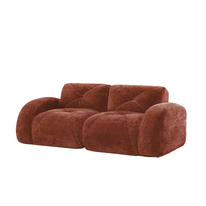 Canapé sectionnel moderne Cloud, petit canapé 2 places en velours doux