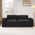 Modern Cloud Sectional Sofa, 2-Seater Small Sofa with Soft Velvet Fabric and 32D High-Density Sponge for Living Rooms or Apartments-Panipeachy