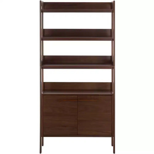 Donna 5 Shelf Bookshelf - Walnut - SEI