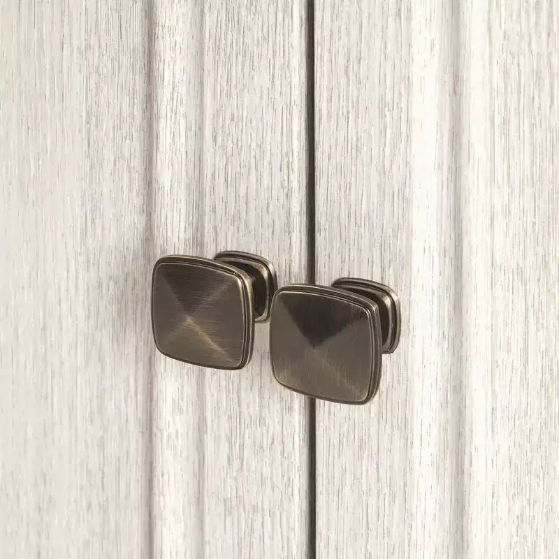 Buffet de cuisine avec portes, étagères réglables, blanc