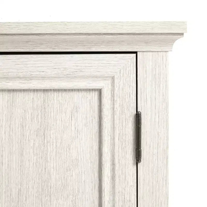 Buffet de cuisine avec portes, étagères réglables, blanc