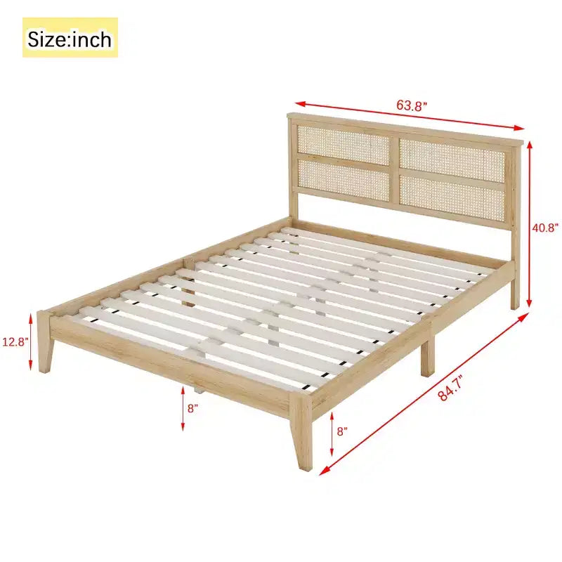 Lit King Size Cadre Métallique Résistant Support Poids Élevé Silencieux