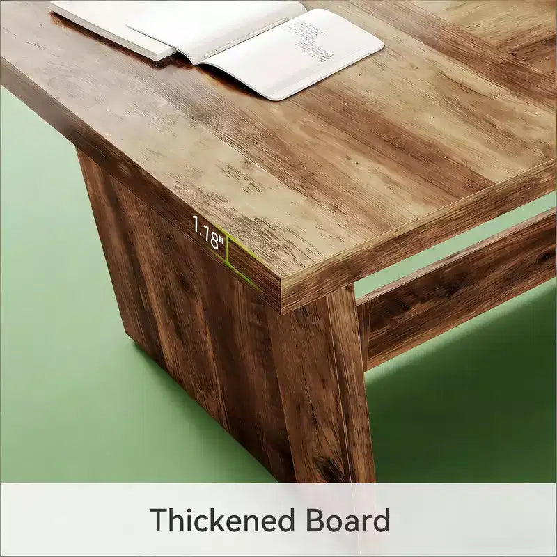 Table de conférence en bois industriel
