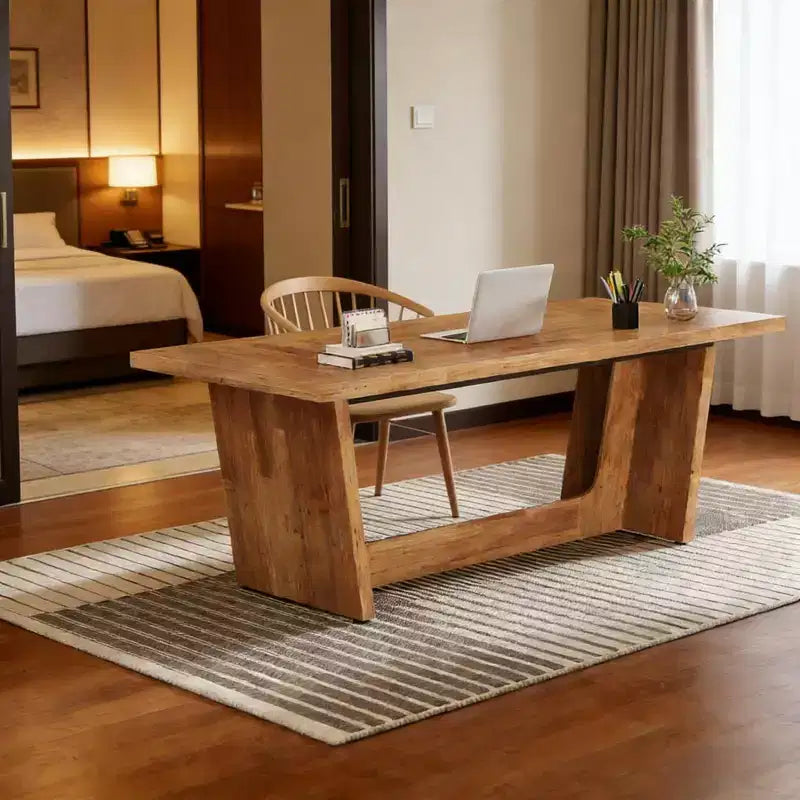 Table de conférence en bois industriel