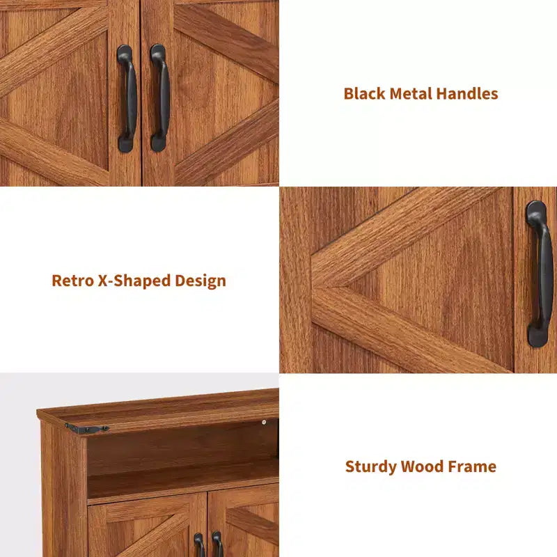 Armoire murale de salle de bain de style ferme avec portes coulissantes et tiroirs
